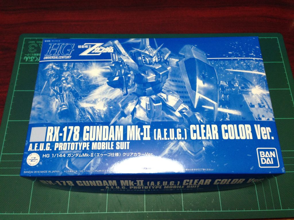 HGUC 1/144 REVIVE ガンダムMk-II（エゥーゴ仕様）クリアカラーVer. パッケージ