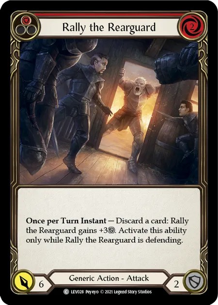 [LEV028]Rally the Rearguard[Common]（Blitz Deck Generic Action Attack Red）【FleshandBlood FaB】
