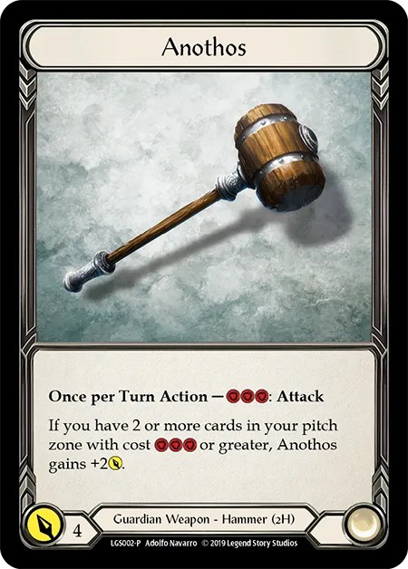 [LGS002-P-Cold Foil]Anothos[Promo]（Armory Guardian Weapon 2H Hammer）【FleshandBlood FaB】