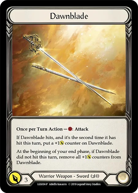 [LGS004-P-Cold Foil]Dawnblade[Promo]（Armory Warrior Weapon 2H Sword）【FleshandBlood FaB】