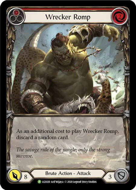 [LGS020-Rainbow Foil]Wrecker Romp[Promo]（Armory Brute Action Attack Red）【FleshandBlood FaB】