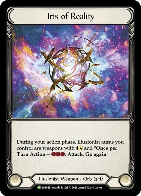 [LGS048-Cold Foil]Iris of Reality[Promo]（Armory Illusionist Weapon 2H Orb）【FleshandBlood FaB】