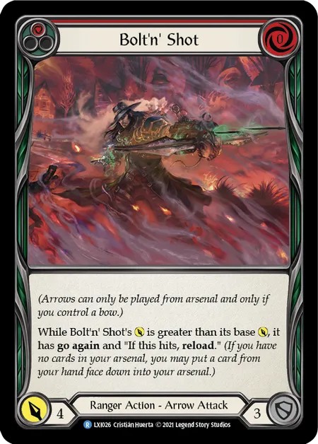 179232[ARC066-C]Salvage Shot[Common]（Arcane Rising First Edition Ranger Action Arrow Attack Red）【FleshandBlood FaB】