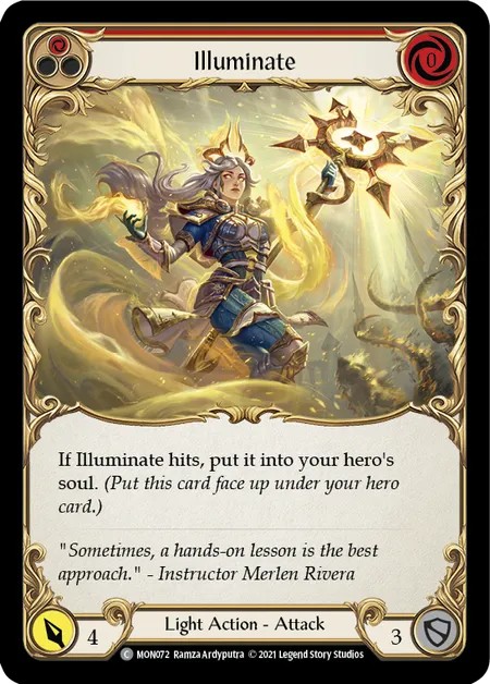 [MON072]Illuminate[Common]（Monarch First Edition Light NotClassed Action Attack Red）【FleshandBlood FaB】