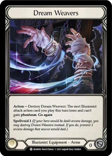 [MON090-Cold Foil]Dream Weavers[Common]（Monarch First Edition Illusionist Equipment Arms）【FleshandBlood FaB】