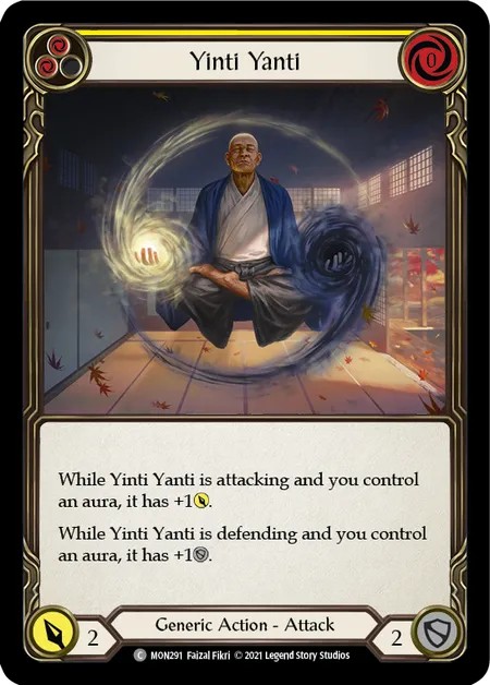 [MON291]Yinti Yanti[Common]（Monarch First Edition Generic Action Attack Yellow）【FleshandBlood FaB】
