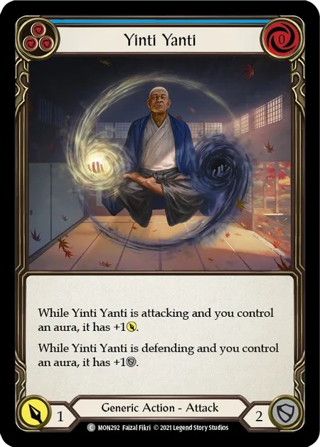 [MON292]Yinti Yanti[Common]（Monarch First Edition Generic Action Attack Blue）【FleshandBlood FaB】
