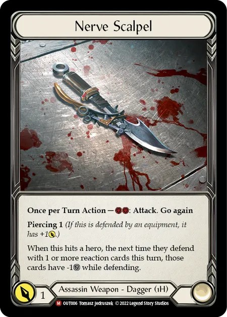 [OUT006]Nerve Scalpel[Majestic]（Outsiders Assassin Weapon 1H  Dagger）【FleshandBlood FaB】