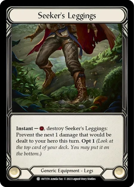 [OUT178-Cold Foil]Seeker’s Leggings[Common]（Outsiders Generic Equipment Legs）【FleshandBlood FaB】