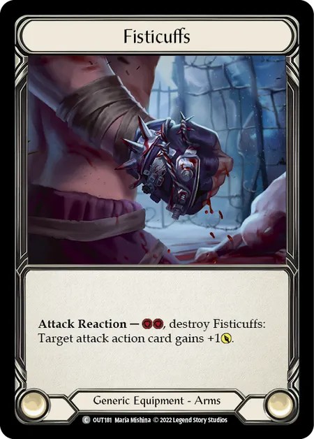 [OUT181-Cold Foil]Fisticuffs[Common]（Outsiders Generic Equipment Arms）【FleshandBlood FaB】