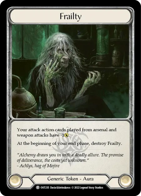 [OUT235]Frailty[Tokens]（Outsiders Generic Token Aura）【FleshandBlood FaB】