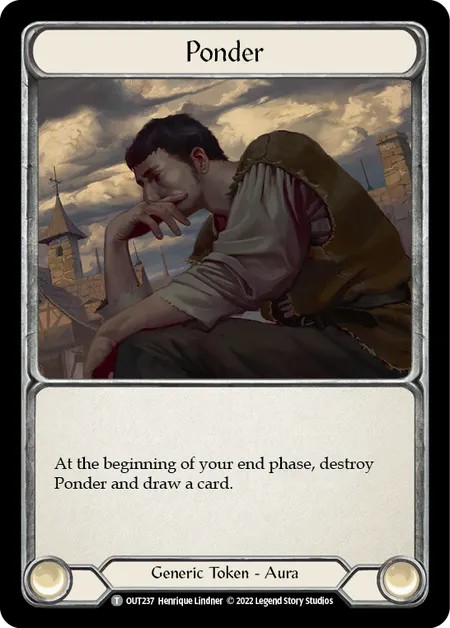[OUT237]Ponder[Tokens]（Outsiders Generic Token Aura）【FleshandBlood FaB】