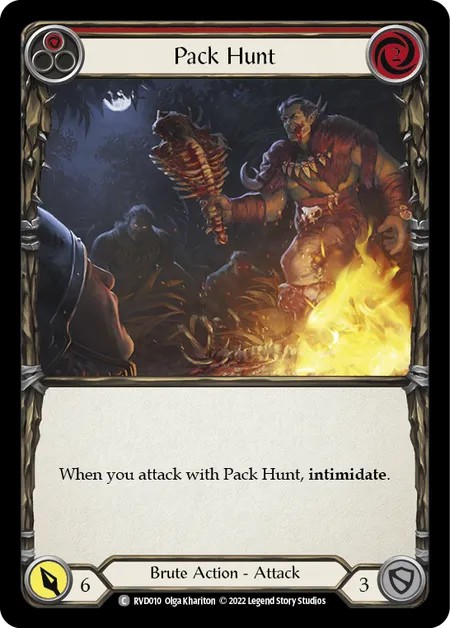 [RVD010]Pack Hunt[Common]（Blitz Deck Brute Action Attack Red）【FleshandBlood FaB】