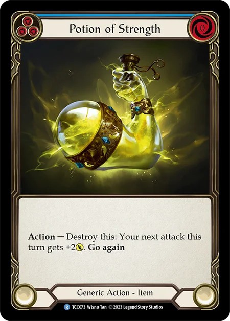 [TCC073]Potion of Strength[Rare]（Round the Table: TCC x LSS Generic Action Item  Non-Attack Blue）【FleshandBlood FaB】