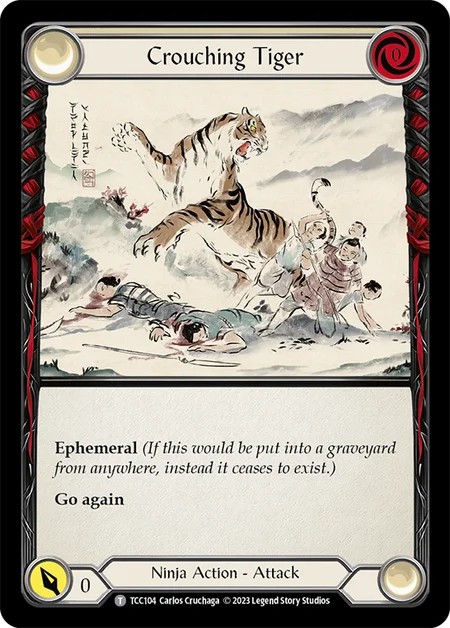[TCC104]Crouching Tiger[Tokens]（Round the Table: TCC x LSS Ninja Action Attack）【FleshandBlood FaB】
