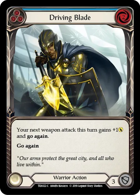 173726[FAB062-Gold Foil]Dawnblade[Promo]（Premier OP Warrior Weapon 2H Sword）【FleshandBlood FaB】