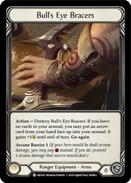 [U-ARC042]Bull’s Eye Bracers[Common]（Arcane Rising Unlimited Edition Ranger Equipment Arms）【FleshandBlood FaB】
