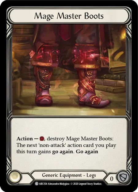 [U-ARC154]Mage Master Boots[Common]（Arcane Rising Unlimited Edition Generic Equipment Legs）【FleshandBlood FaB】