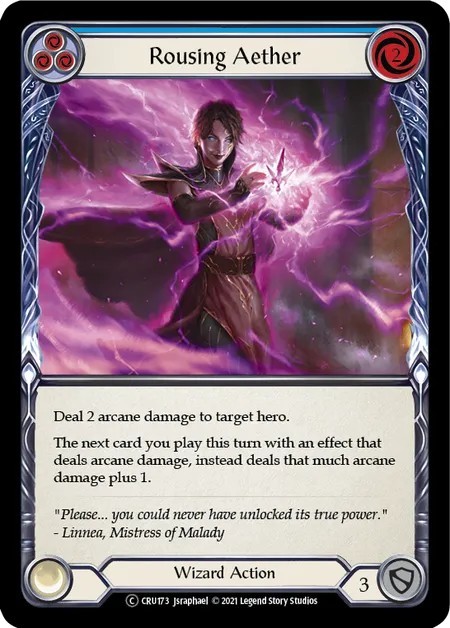 177650[U-ARC132]Aether Flare[Common]（Arcane Rising Unlimited Edition Wizard Action Non-Attack Red）【FleshandBlood FaB】