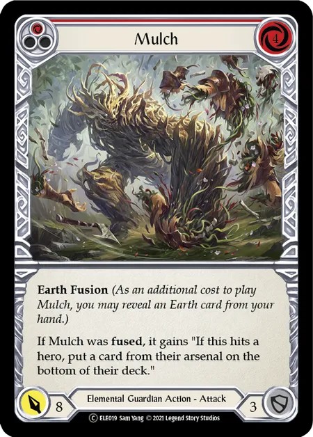 [U-ELE019]Mulch[Common]（Tales of Aria Unlimited Edition Elemental Guardian Action Attack Red）【FleshandBlood FaB】