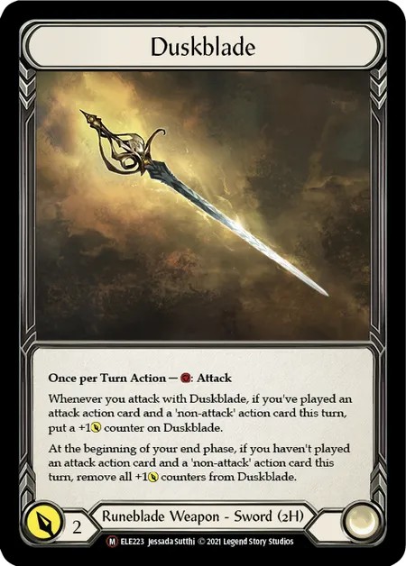 [U-ELE223]Duskblade[Majestic]（Tales of Aria Unlimited Edition Runeblade Weapon 2H Sword）【FleshandBlood FaB】