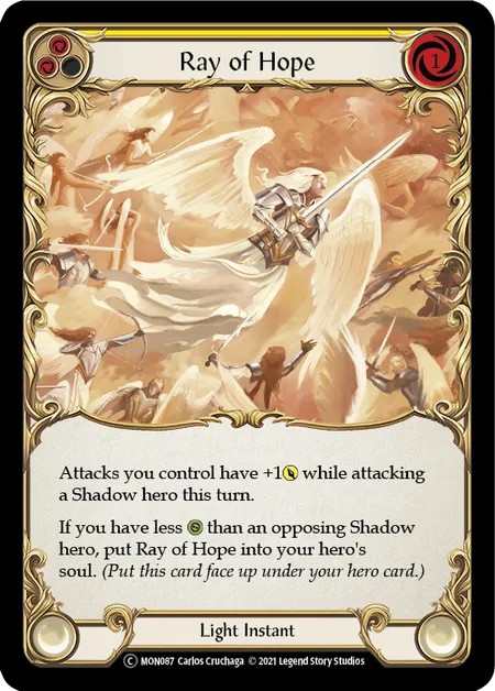 [U-MON087]Ray of Hope[Common]（Monarch Unlimited Edition Illusionist Instant）【FleshandBlood FaB】