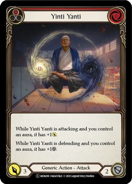 [U-MON290]Yinti Yanti[Common]（Monarch Unlimited Edition Generic Action Attack Red）【FleshandBlood FaB】