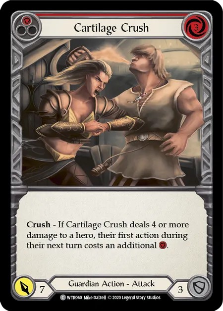 [U-WTR060]Cartilage Crush[Common]（Welcome to Rathe Unlimited Edition Guardian Action Attack Red）【FleshandBlood FaB】