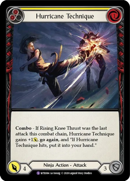 174535[WTR107-C-Rainbow Foil]Surging Strike[Common]（Welcome to Rathe Alpha Print Ninja Action Attack Red）【FleshandBlood FaB】