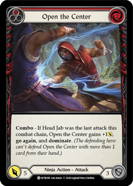 [U-WTR095]Open the Center[Common]（Welcome to Rathe Unlimited Edition Ninja Action Attack Red）【FleshandBlood FaB】