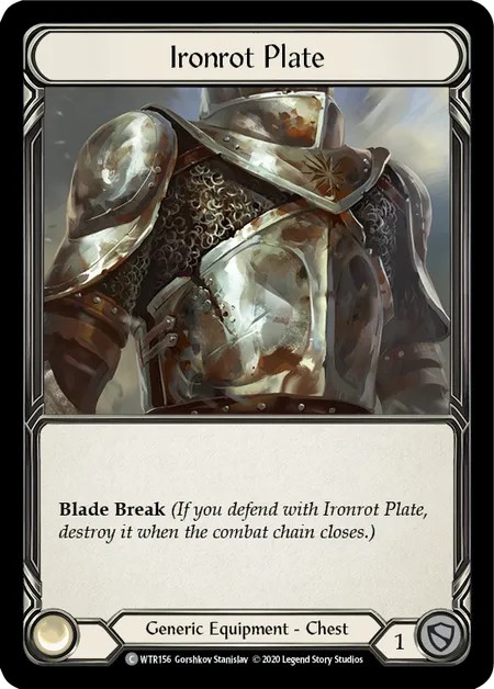 [U-WTR156]Ironrot Plate[Common]（Welcome to Rathe Unlimited Edition Generic Equipment Chest）【FleshandBlood FaB】