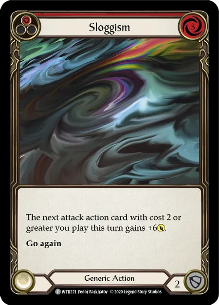 [U-WTR221-Rainbow Foil]Sloggism[Common]（Welcome to Rathe Unlimited Edition Generic Action Non-Attack Red）【FleshandBlood FaB】
