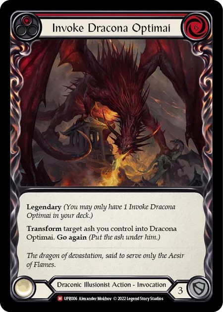 182385[DRO011]Rake the Embers[Common]（Blitz Deck Draconic Illusionist Action Non-Attack Red）【FleshandBlood FaB】