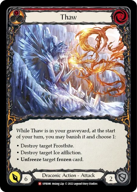 [UPR086]Thaw[Majestic]（Dynasty Draconic NotClassed Action Attack Red）【FleshandBlood FaB】