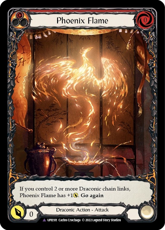 [UPR101-Cold Foil]Phoenix Flame[Marvels]（Dynasty Draconic NotClassed Action Attack Red）【FleshandBlood FaB】