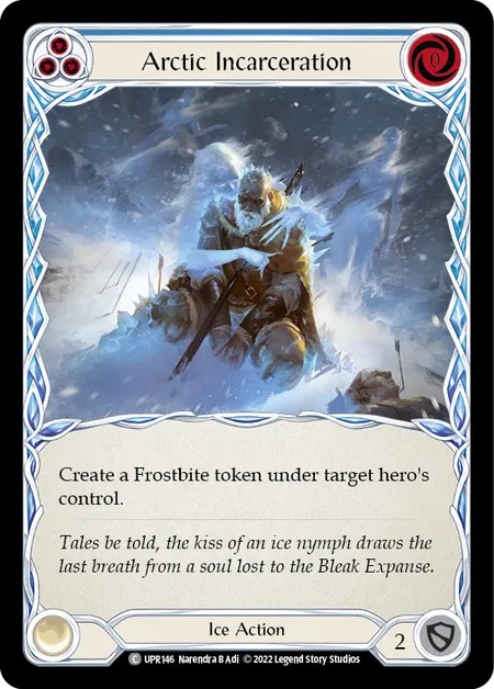 [UPR146]Arctic Incarceration[Common]（Dynasty Ice NotClassed Action Non-Attack Blue）【FleshandBlood FaB】