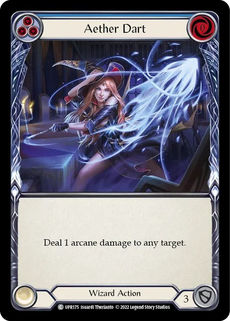 [UPR175]Aether Dart[Common]（Dynasty Wizard Action Non-Attack Blue）【FleshandBlood FaB】