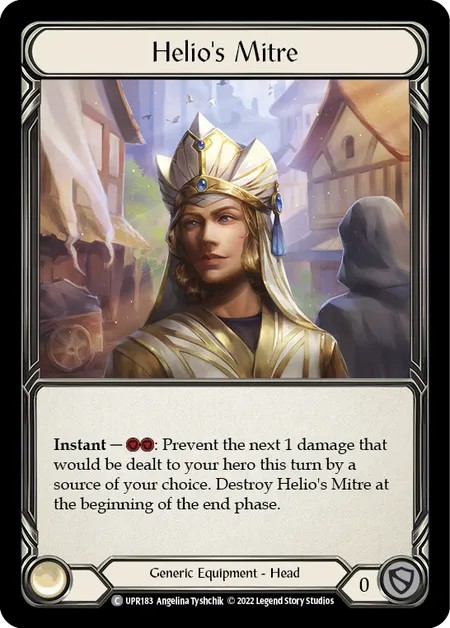 [UPR183-Cold Foil]Helio’s Mitre[Tokens]（Dynasty Generic Equipment Head）【FleshandBlood FaB】