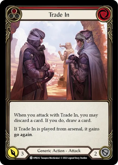 [UPR212]Trade In[Common]（Dynasty Generic Action Attack Red）【FleshandBlood FaB】