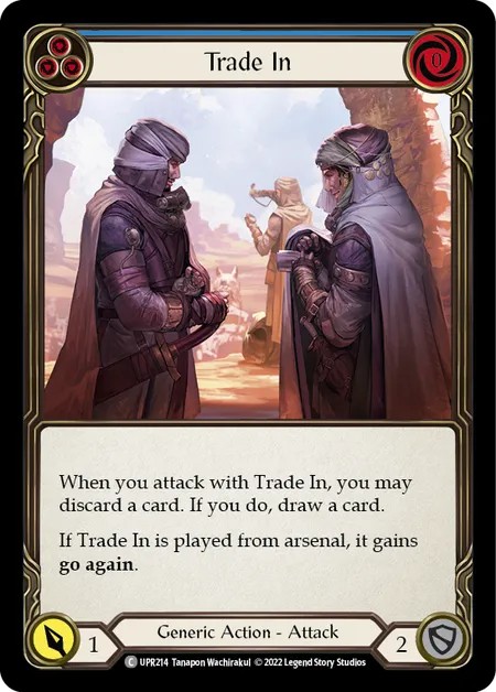 [UPR214]Trade In[Common]（Dynasty Generic Action Attack Blue）【FleshandBlood FaB】