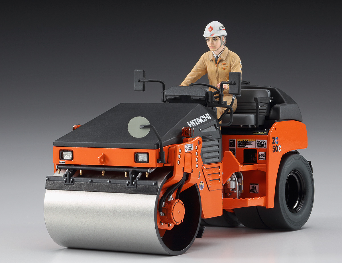 ハセガワ 1/35 日立建機 コンバインド振動ローラ ZC50C-5 4967834660021