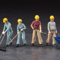 ハセガワ 1/35 建設作業員セットA（舗装工事4体セット&アクセサリー） 4967834660038