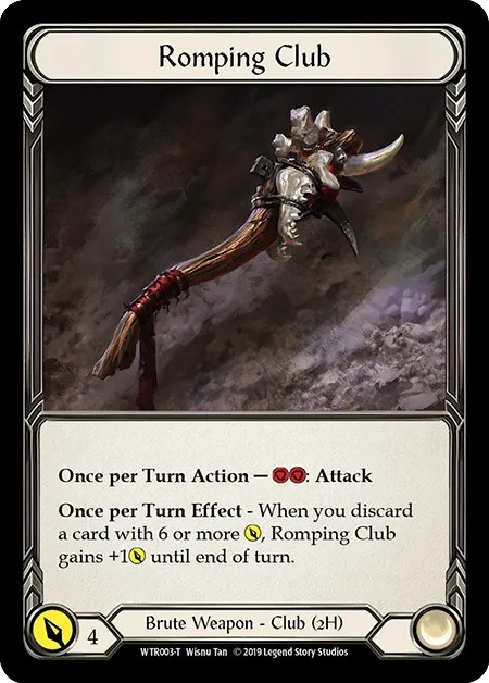 [WTR003-T]Romping Club[Tokens]（Welcome to Rathe Alpha Print Brute Weapon 2H Club）【FleshandBlood FaB】