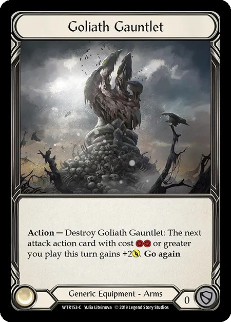 [WTR153-C]Goliath Gauntlet[Common]（Welcome to Rathe Alpha Print Generic Equipment Arms）【FleshandBlood FaB】