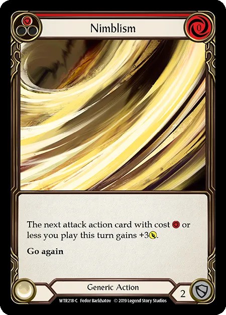 [WTR218-C]Nimblism[Common]（Welcome to Rathe Alpha Print Generic Action Non-Attack Red）【FleshandBlood FaB】