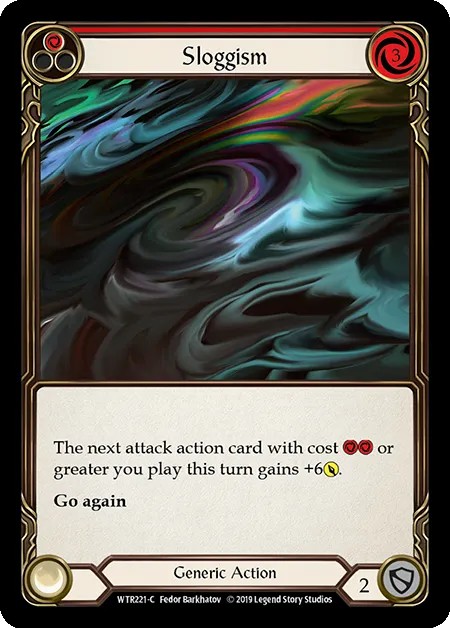 [WTR221-C-Rainbow Foil]Sloggism[Common]（Welcome to Rathe Alpha Print Generic Action Non-Attack Red）【FleshandBlood FaB】
