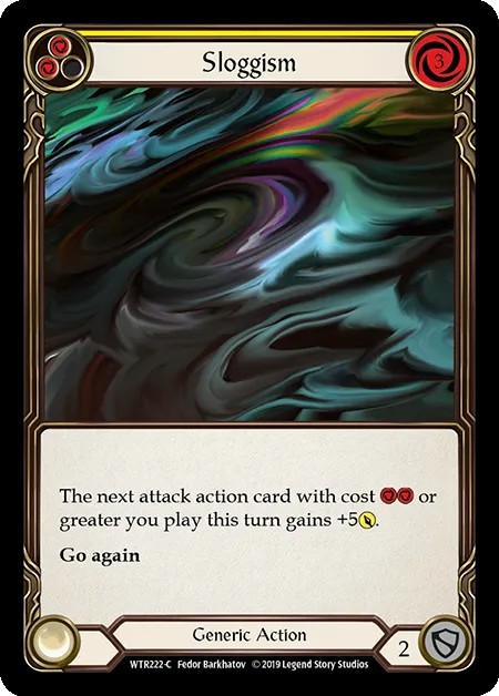 [WTR222-C-Rainbow Foil]Sloggism[Common]（Welcome to Rathe Alpha Print Generic Action Non-Attack Yellow）【FleshandBlood FaB】