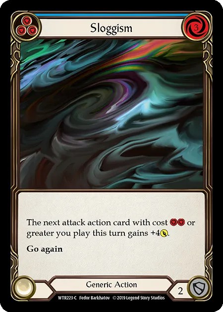 [WTR223-C]Sloggism[Common]（Welcome to Rathe Alpha Print Generic Action Non-Attack Blue）【FleshandBlood FaB】
