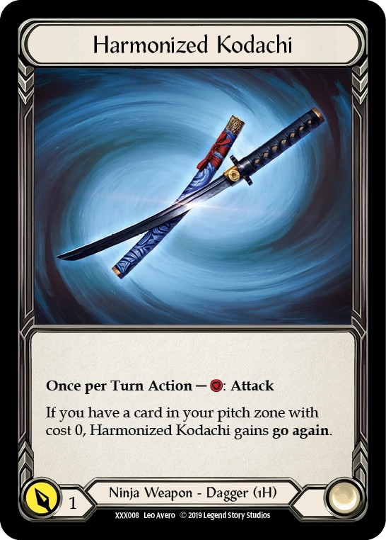 [XXX008-Standard]Harmonized Kodachi[Promo]（Premier OP Ninja Weapon 1H Dagger）【FleshandBlood FaB】