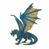アダルト・ブルー・ドラゴン/Adult Blue Dragon【クリーチャー】
